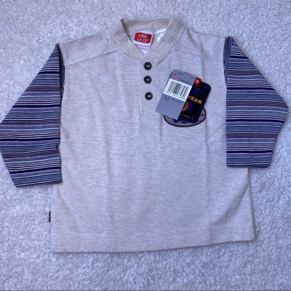 Levi’s Long Sleeve Button Up Tee 12 Months